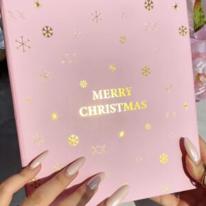 Merry Christmas Cube Pink Advent Calendar (100 PIECES)